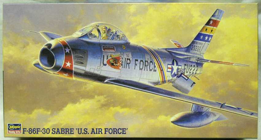 Hasegawa 1/48 F-86F -30 Sabre - USAF 21st FB Wing Commander's Aircraft / 8th FB Wing Commander - (F86F30), PT13 plastic model kit